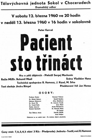 1960 - Pacient sto třináct.jpg