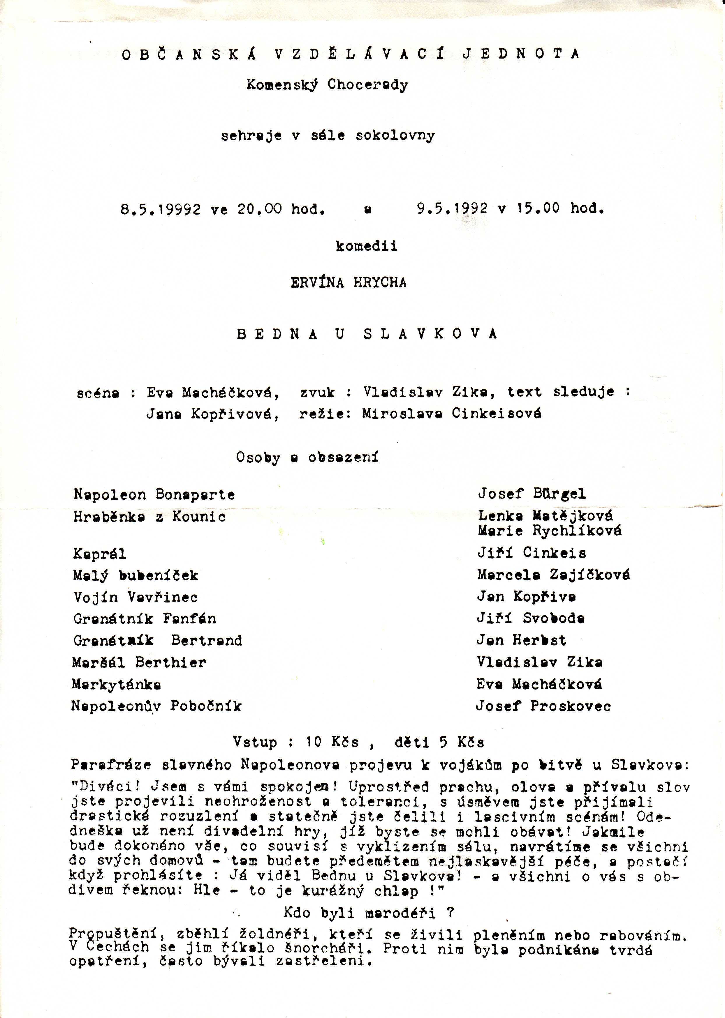 1992 - Bedna u Slavkova